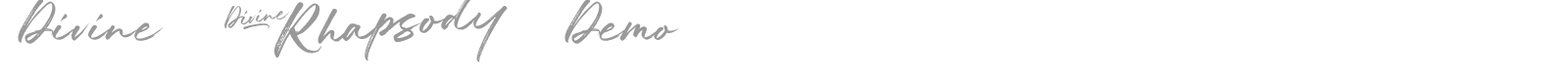Divine Rhapsody font preview